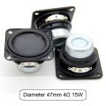 15W 47Mm Audio Speaker Full Frequency Multimedia Loudspeaker DIY Sound Mini Speaker with Fixing Hole for Home Theater. 