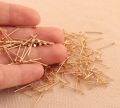 Flat Head Pins Golden Head pins For Making Jewelry Findings DIY Accessories 100pcs/ Bag 14mm. 
