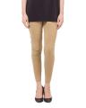Beige Cotton Tights For Women. 