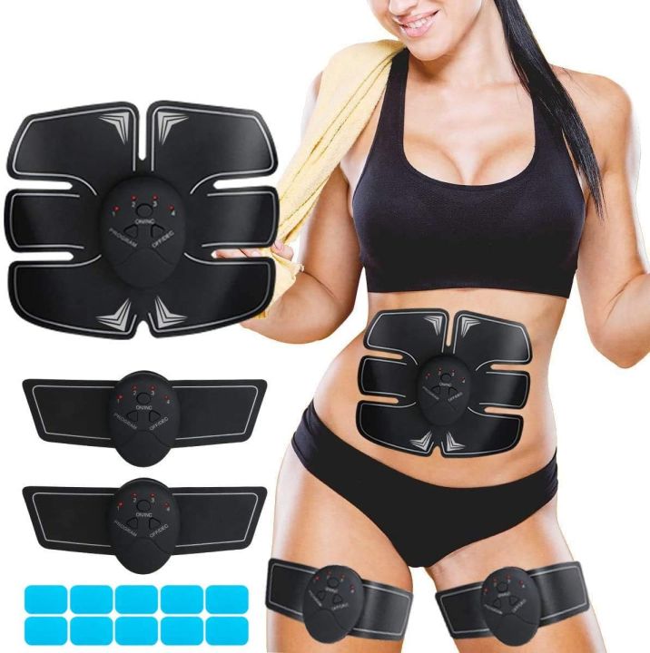 SHENGMI Muscle Stimulator,Ems Abs Trainer,Home Gym Belt,Abs Stimulator Workout Equipment For Men & Women