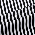 Black White Stripes Shirt. 
