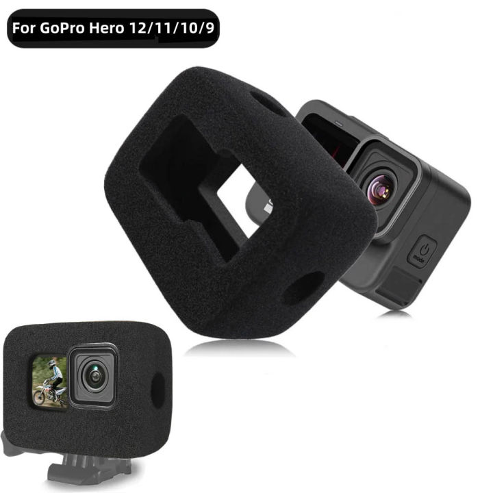 Sponge Foam Case Windshield Wind Noise Reduction For GoPro HERO 12 10 9 Cover Housing For Gopro Hero 11 Action Camera Accessorie