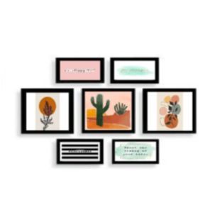 7 PCS Picture Frames Collage Wall photo frame Black Picture Frame & Room Decor Foto frame