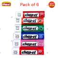 Original Chap-et Lip Balm Stick for Glowing and Moisturized Chapped Dry Lips Pack of 6 Chap Sticks. 