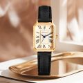 Ladies Square Roman Numeral Luxury Vintage Fashion Quartz Watch Fancy Women Watches Jewelry Sophisticated And Stylish Women Watch. 