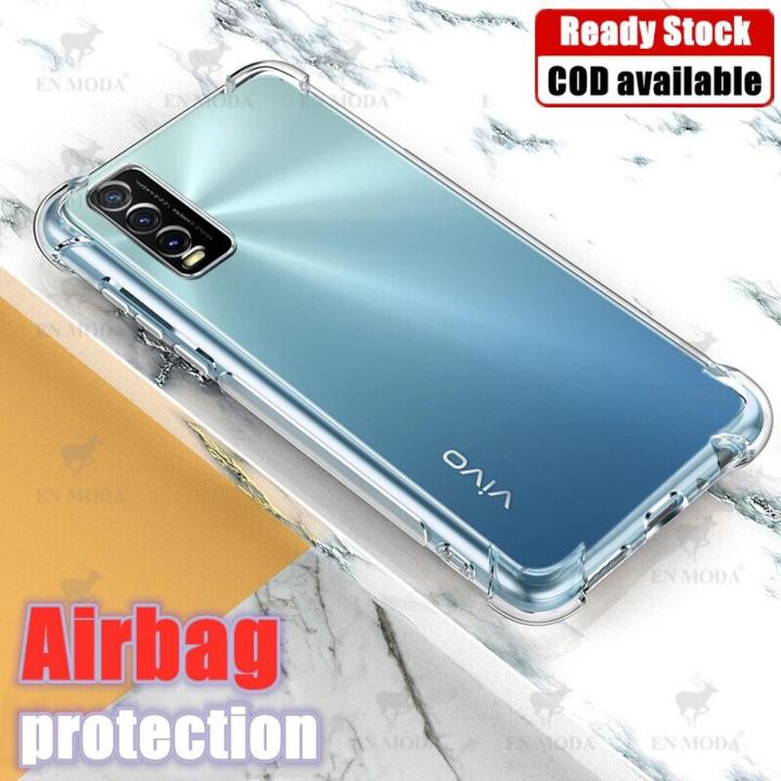 lthmy for Vivo Y20i V2027 V2032 Soft Gel Jelly Case Transparent Full Protective Anti-Scratch Resistant Back Cover Skin