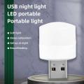 Pack of 3 USB LED Night Light | Mini Round Night Light | Computer Mobile Power Charging | Stylish Convenient Bedroom Bedside | Mini USB LED Light Bulb | White & Warm | Universal For Laptops, Power Bank & Other USB Ports. 