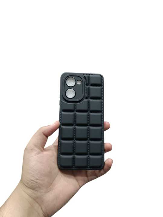 Realme C33 Soft Puffer Cover Down Jacket Camera Protection Phone Case