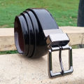 Double Sided Shining Dress Leather Belt For Men. 