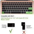 Keyboard Cover for MacBook Air 13 inch Model A2179 A2337 M1 Chip with Touch ID Transparency Keyboard Protective Skin, Ultra Thin MacBook Air Keyboard Cover - Laptop Keyboard Cover - Laptop Keyboard Protector. 