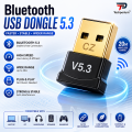 Bluetooth USB Dongle 5.3 – Wireless Bluetooth Adapter Plug & Play for PC, Laptop, Desktop, Supports Bluetooth 5.3 High-Speed Data Transfer, Stable Connectivity, Compact Portable Design for Headphones, Speakers, Mouse, Keyboard, Game Controller. 