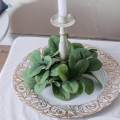 Candle Rings Eucalyptus Leaves Wreath for Celebrations Room. 