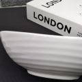 Techmanistan Ceramic Bowl, Oval Ceramic Salad Bowl, Soup Bowl, Dessert Bowl, Ceramic Serving Bowl, Oval Bowl. 