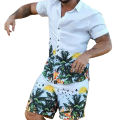 FN Men Coconut Tree Printed Short Suit. 