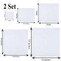 Pack of 10 Canvas 4x4+ 6x6+ 8x8+ 10x10+ 12x12 Canvas For Painting Canvas Boards Canvas Panels 100% Small Cotton Stretched Canvas Boards. 