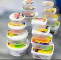 Food Container Bowl Microwave Safe BPA Free Plastic Bowl - 4 Pcs Set Storage Jar, Box, Multipurpose Bowl Fine Quality - Fresh Keeping Bowl Set. 