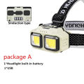 USB Rechargeable Sensor Headlight HX-816S Powerful LED Flashlight Headlamp Torch Head Light Camping Fishing Mining Light Lamp Torch. 