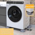 Pack of 4 Anti Vibration Washing Machine Feet Mats| Anti Slip Skid Noise Cancelling Lifting Base Universal Size Washer Dryer Shock Absorber Dampers Stand Pads| Rubber Legs Foot Pads for Furniture Fridge Refrigerator Kitchen and Home Appliance. 