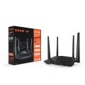Tenda AC6 AC1200 Smart Dual-Band WiFi Router Global Version– High-Speed 5GHz Wireless Internet – MU-MIMO Beamforming – 1200M Optical Fiber – Long Range Coverage – 4 LAN Ports – 90m² Coverage – Free Installation. 