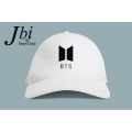 White BTS Stylish Cap For Men & Women. 