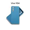 Vivo Y04 4G Back Cover Soft Matt Solid Color Liquid Silicon Anti Shock Design Camera Protection Phone Case Vivo Y04 4G. 