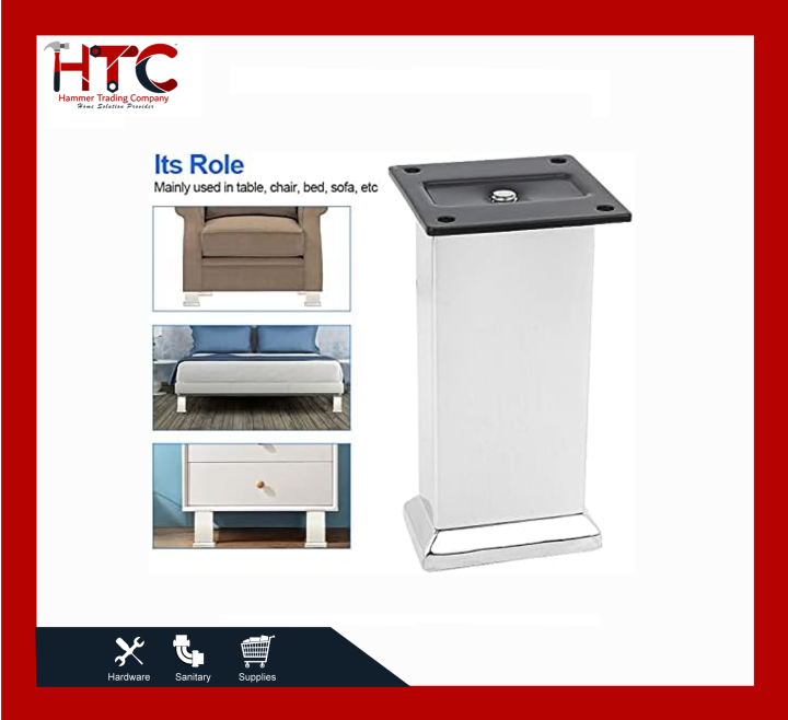 Modern Stainless Steel Square Furniture Legs – Durable, Stylish & Heavy-Duty Support