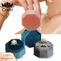 Carat Ring Box Elegant Couple Rings Box Dressing Table Jewelry Organizer. 
