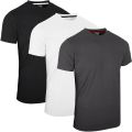 Mens Round Neck Half Sleeve T-Shirts Pack of 3, Comfortable Short Sleeve Crew Neck T-Shirts for Gym, Running, Workout & Casual Wear by FULL TIME SPORTS. 