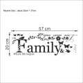 Family Love Never Ends Quote Vinyl Wall Sticker Wall Decals Lettering Art Words Stickers Home Decor Wedding Decoration Poster. 
