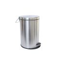 Stainless Steel Plain Pedal Dustbin/Plain Pedal Garbage Bin with Plastic Bucket- 8 liter. 