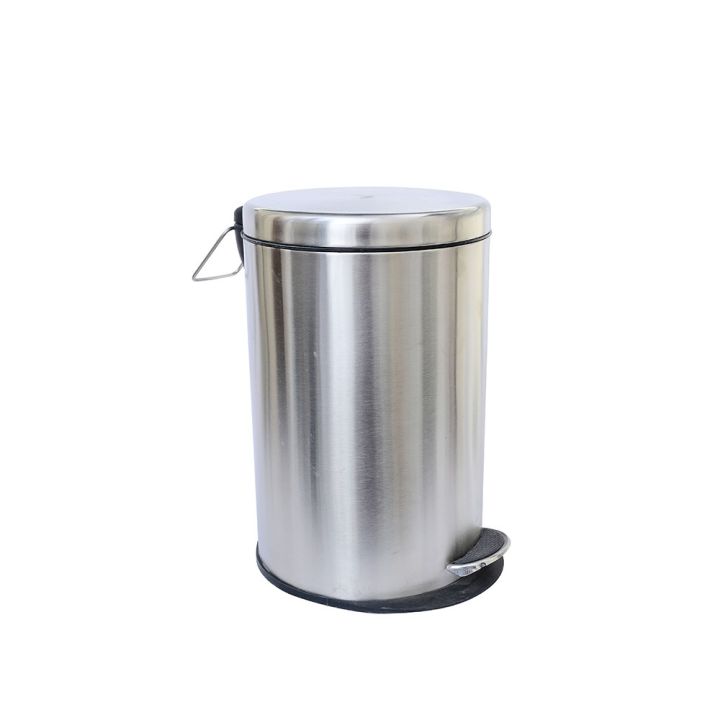 Stainless%20Steel%20Plain%20Pedal%20Dustbin/Plain%20Pedal%20Garbage%20Bin%20with%20Plastic%20Bucket-%205%20liter%20-%20Image%204
