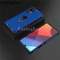 Phone Case Xiaomi 12T Pro Back Cover Clear Beehive Design Car Magicnet Air Cushion Magicnet Buckle Bracket Ring Transparent Casing for Mi12T Pro Cover Cases. 