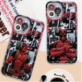 Marvel Deadpool Case for Apple iPhone 15 Plus XR X XS 14 Pro 13 Pro Max 8 11 12 Mini 7 6s SE TPU Funda Clear Silicone Cover. 