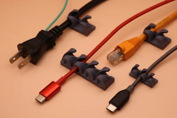 3D printed USB cable cord holder, Cable Organizer For Fast Charging Cable Micro Type C Cable Earphone Headphone Headsets Holder Gaming Mouse Charging Cable Cord