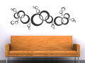 Wall sticker Ornament Circles 33 Pcs 2" to 8". 