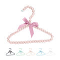 Clothes Hanger with Bow Non-slip ABS Children Faux Pearl Rack for Home. 
