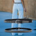 PU Leather Belt Women's Fashion Casual Luxury Designer Jeans Accessories Trend Girdle Gothic Punk Korean Hip-Hop Pin Buckle Belt. 