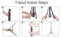 7 Feet Tripod with 360 Rotatable Ball Head & Fancy Mobile Holder Tripod for Mobile Dslr Camera Ring Light Studio Light. 