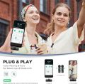BOYA Wireless Lavalier Microphone for Android USB C Smartphone Tablet External Mini Lapel Type C Microphone for iPhone 15 Clip-On Mic for Video Recording Podcast YouTube Live Streaming. 