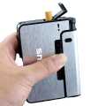 Gas Lighter Inside Cigarette Box Case Cigarettes Holder Automatic Storage Box. 
