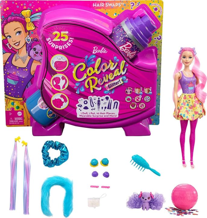 Barbie%20Colour%20Reveal%20Glitter%20Doll%20-%20Image%202