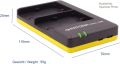 PATONA NP-W126 NP-W126s Battery charger Dual USB input MicroUSB. 