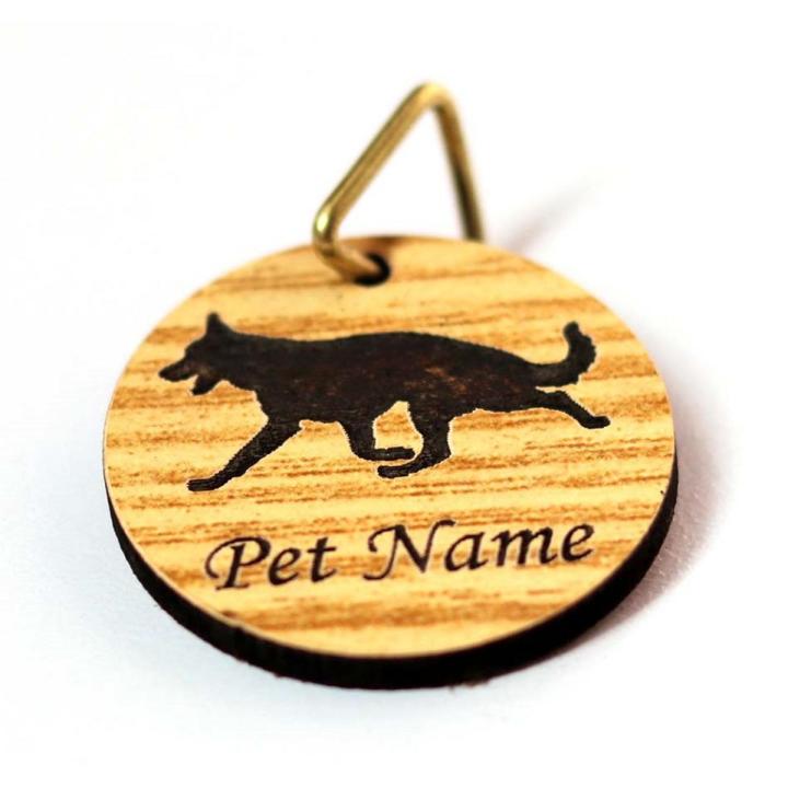 ID Name plate - Circle Shape Dog Pet Id Tag