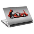 Red Sports Car 2 Design Universal Laptop Back Skin-Laptop Skin Vinyl Sticker Decal Protectors, Laptop Skin Sticker Cover customize laptop skins in Pakistan | Favourite Plus. 