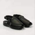 Aerosoft MP-0808 Men's Peshawari Chappal – Comfortable Soft Upper with Heel Support & Stylish PU Sole. 
