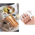 1pc Food Display Toast Rack Kitchen 4 Slice Party Restaurant Bread Holder. 
