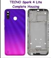 Tecno Spark 4 Lite Back Body Rear Door Housing Case Battery Glass Cover Replacement For Tecno Spark 4 Lite. 