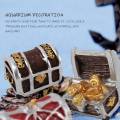 4Pcs Treasure Chest Box Antique Creative Fish Tank Aquarium Decoration Landscape Pirate Gold Coins Ornaments Resin Craft. 