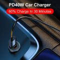 Car Charger For Cigarette Lighter PD Type C Fast Charging 5V3A Dual USB Mobile Phone Power Adapter For Iphone 13 Pro Max Samsung. 