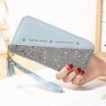 Fashion Women39s Pu Leather Long Wallets Sequins Patchwork Glitter Wallet Coin Purse Wallets Girls Gifts Wholesale. 